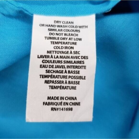 Ramy Brook Boho Beach Turquoise Blue Oversized Top Size Extra Small New - Picture 11 of 15